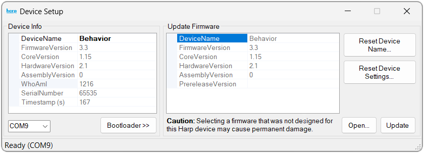 Device Setup